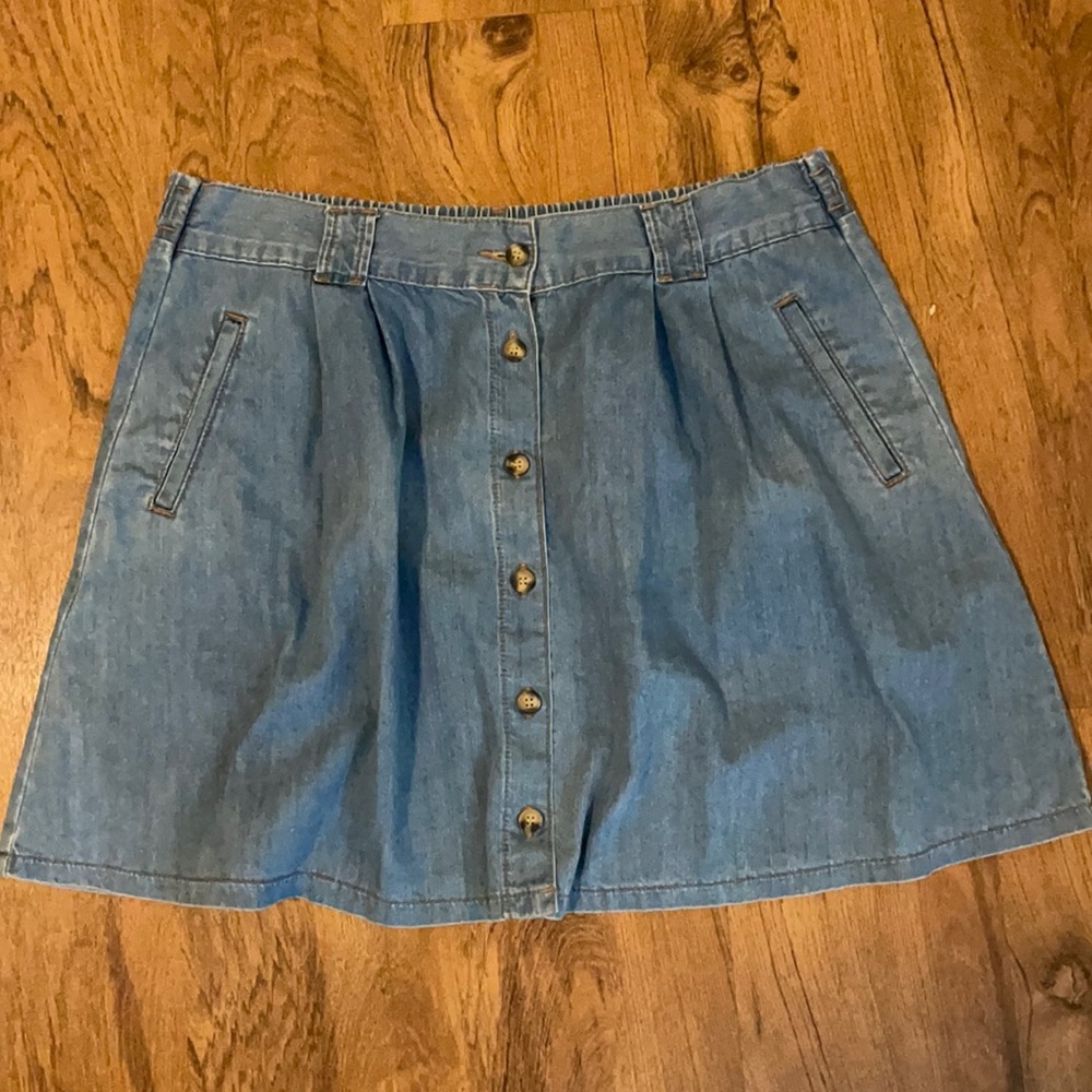 ASOS denim mini skirt